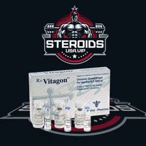 Vitagon 3 frascos de 5000 UI de pó seco + 3 ampolas de 1 ml de solvente STEROIDS-USA.VIP